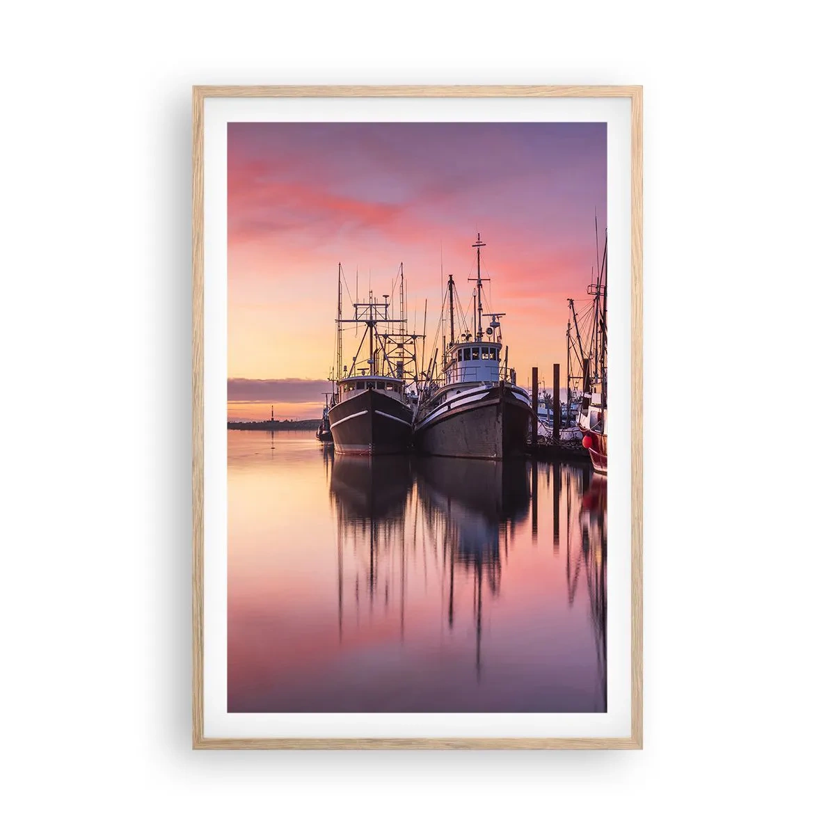 Poster in light oak frame - Before Dawn - 61x91 cm
