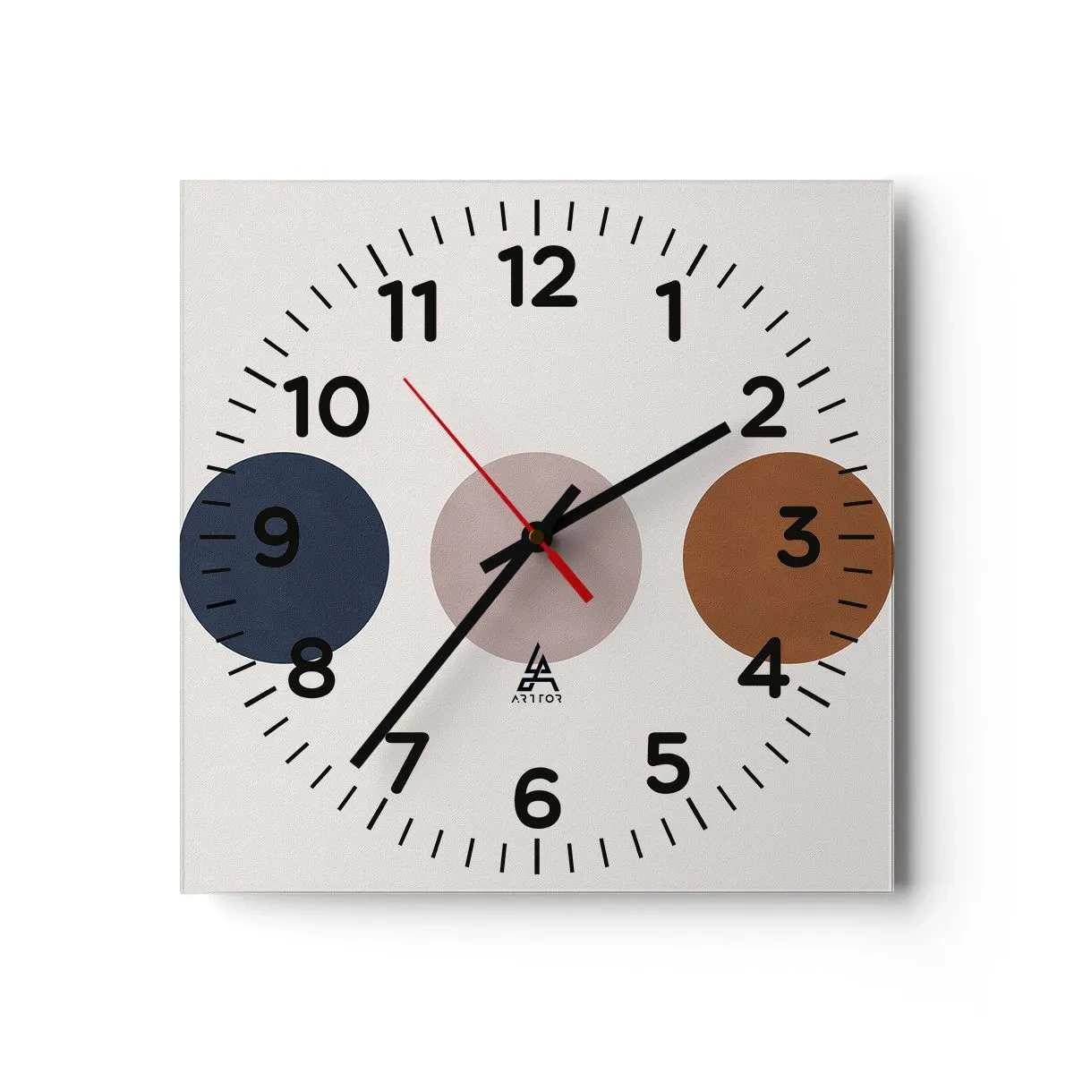 Wall clock - Clock on glass - Symbol of Perfection - 40x40 cm