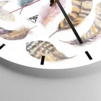 Clock face with lines