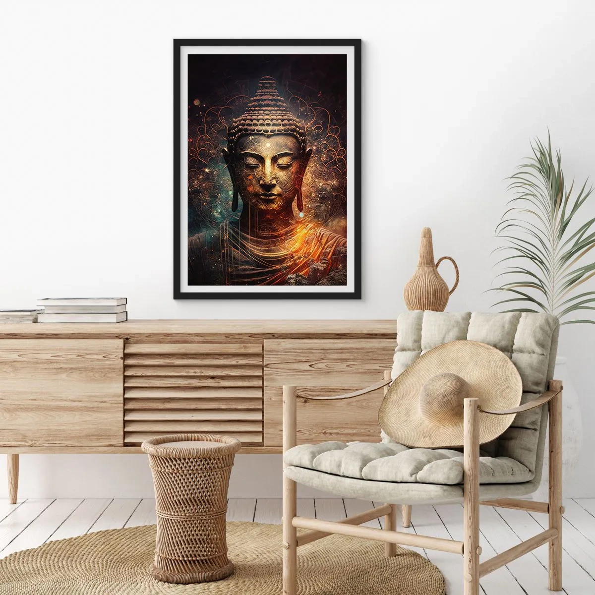 Poster in black frame - Spiritual Balance - 40x50 cm