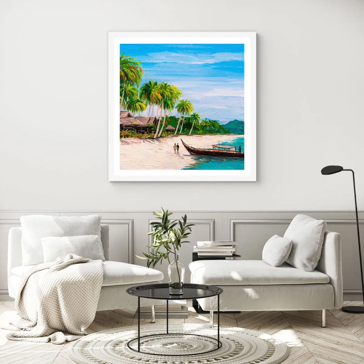 Poster in white frmae - Exotic Dream - 50x50 cm