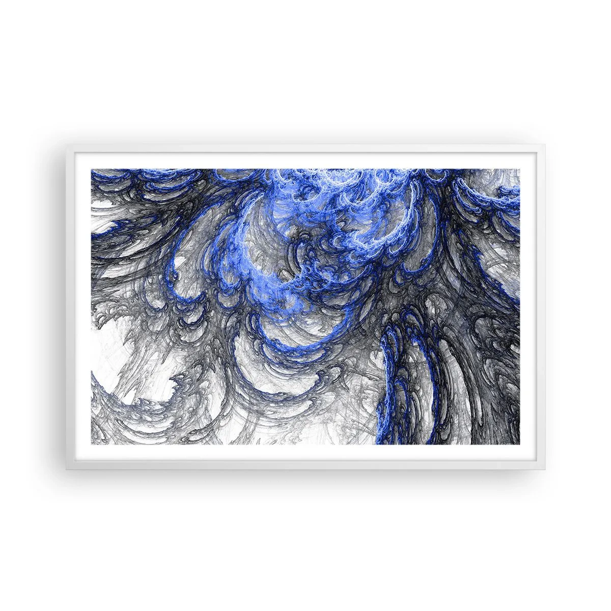 Poster in white frmae - Birth of a Wave - 91x61 cm