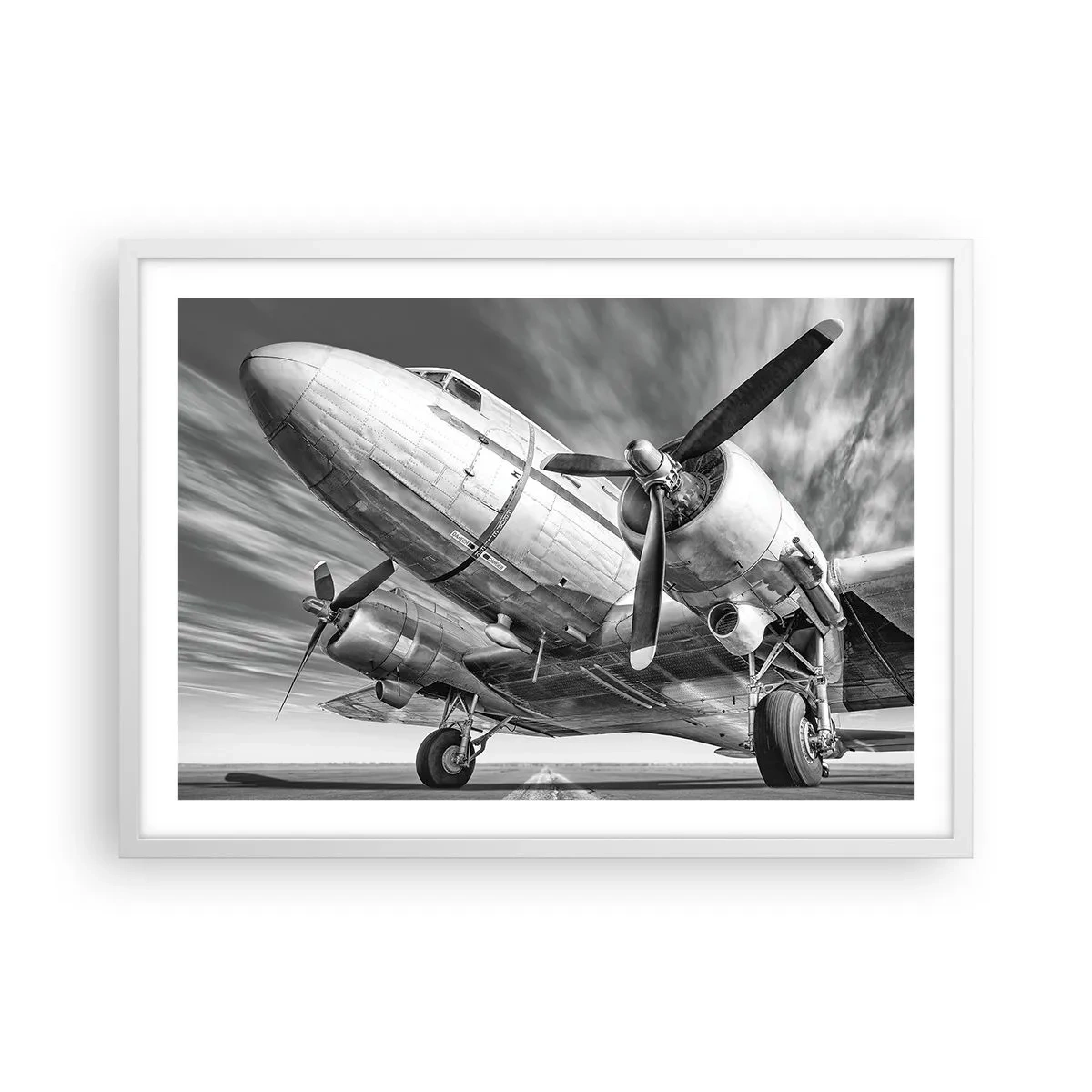 Poster in white frmae - Always Ready to Fly - 70x50 cm