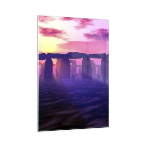 Glass picture - Secret at a Foggy Dawn - 80x120 cm