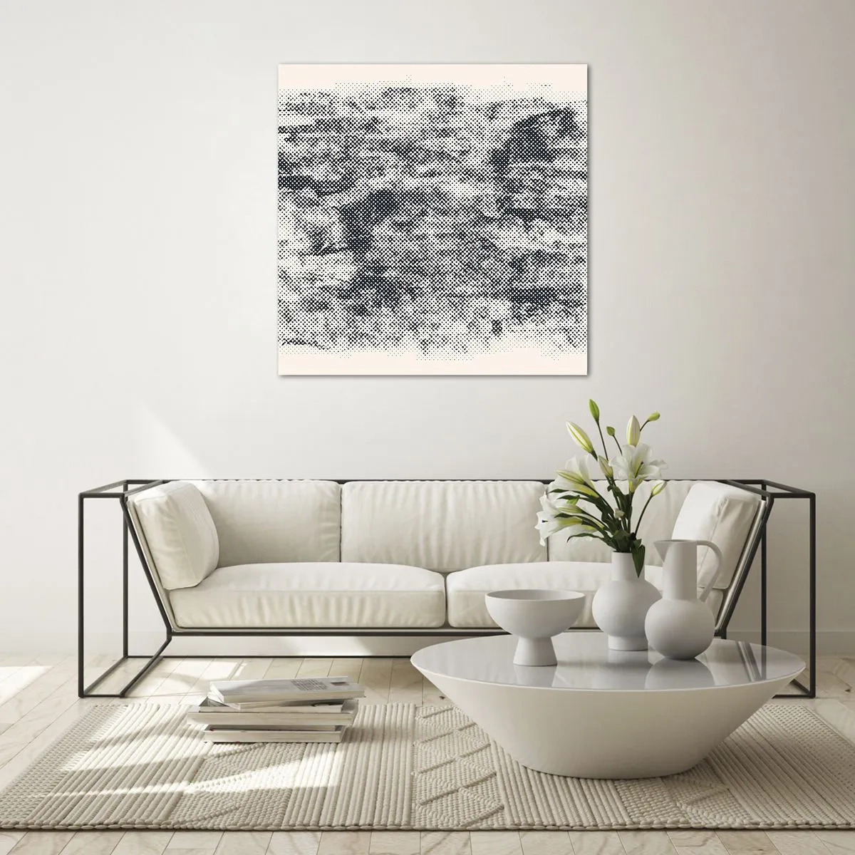 Glass picture - Foggy Composition - 50x50 cm