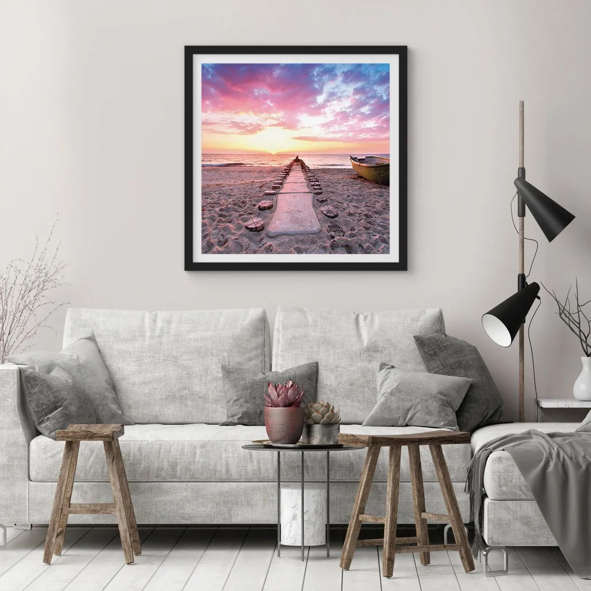 Poster in black frame - Moments of Profound Experience - 50x50 cm