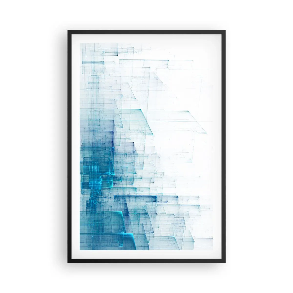 Poster in black frame - And There Was Space - 61x91 cm