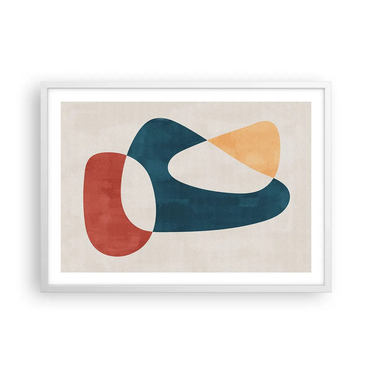 Poster in white frmae - Influences and Metamorphoses - 70x50 cm