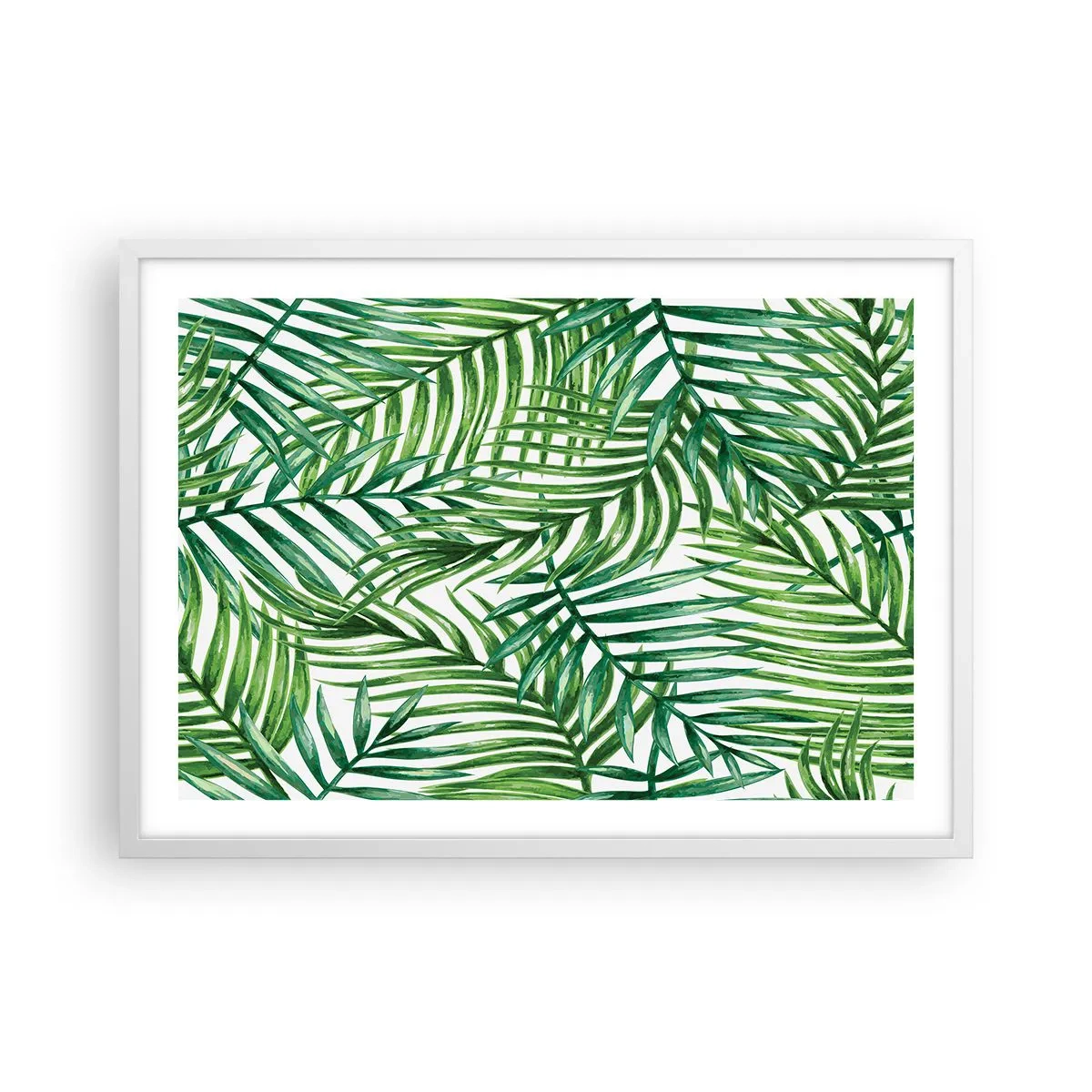 Poster in white frmae - Under the Green Canopy - 70x50 cm