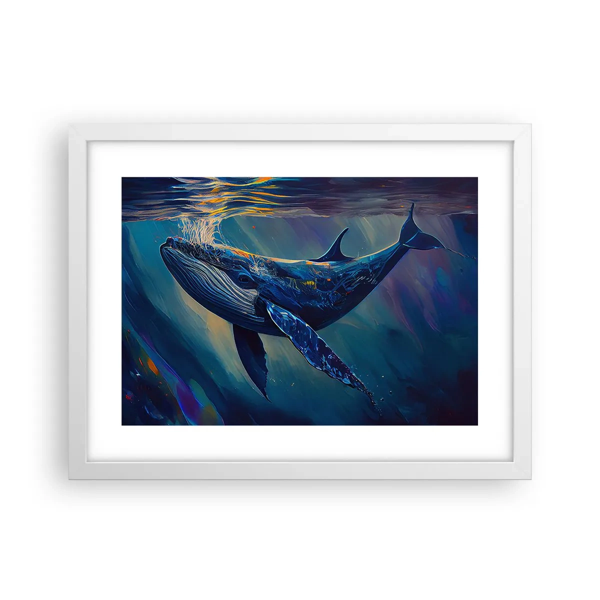 Poster in white frmae - Welcome to My World - 40x30 cm