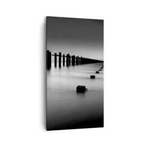 Canvas picture - Grey Distance in a Fog - 45x80 cm