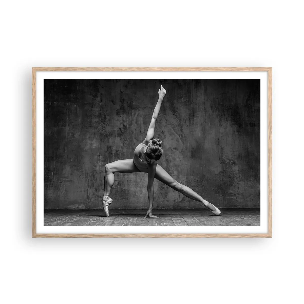 Poster in light oak frame - Ideal of Balance - 100x70 cm