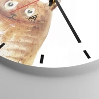 Clock face with lines