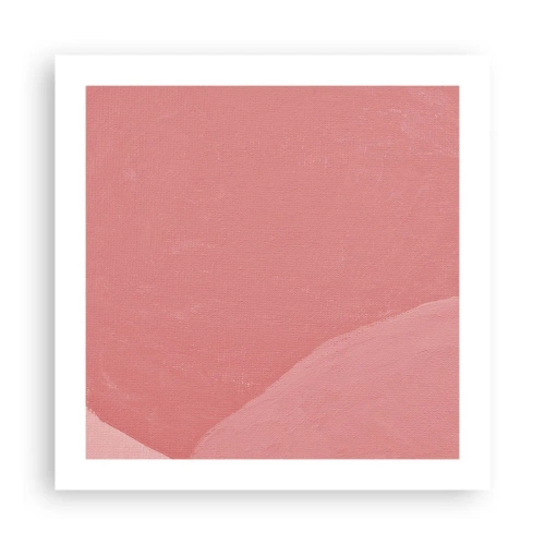 Poster - Organic Composition In Pink - 50x50 cm