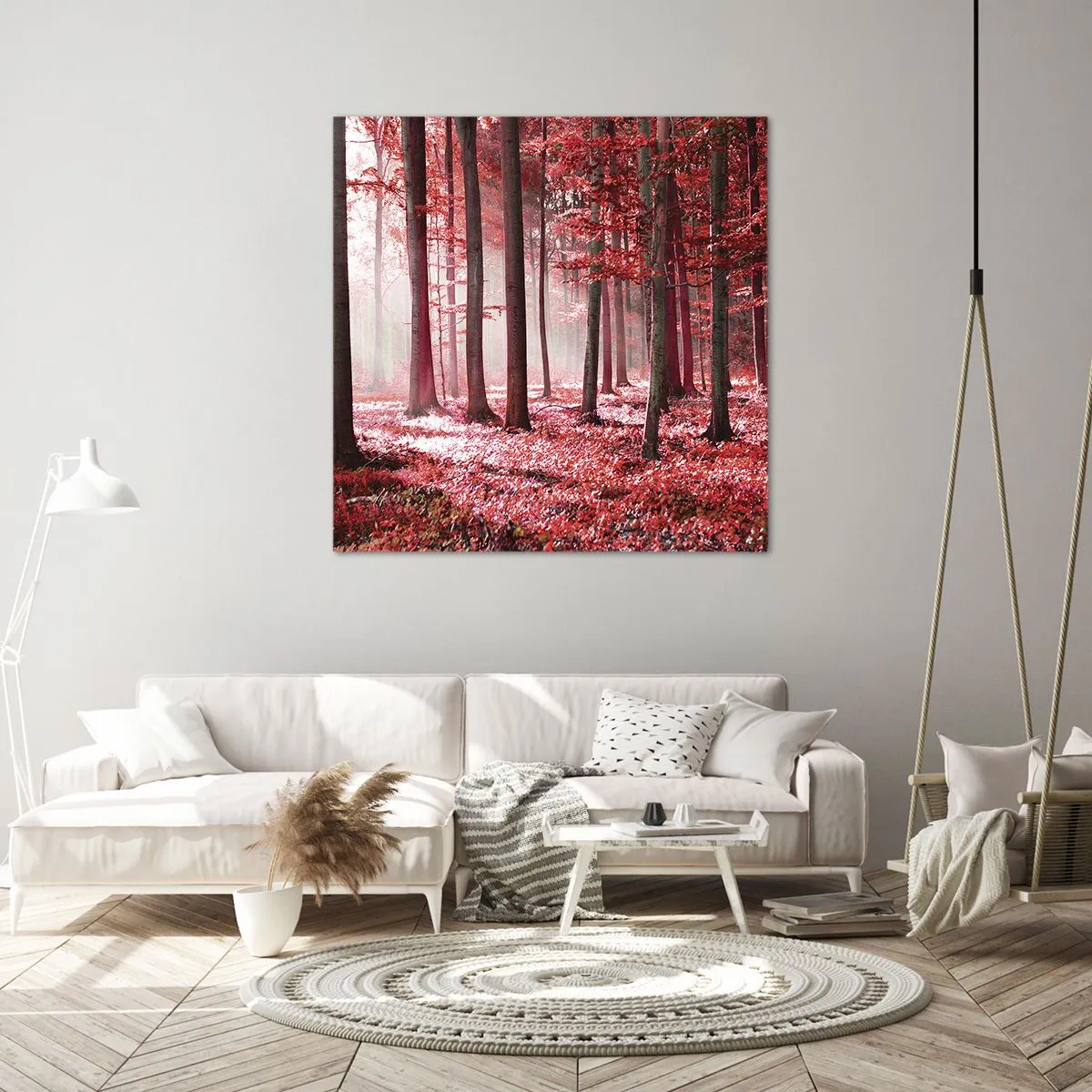 Canvas picture - Red Equally Beautiful - 40x40 cm