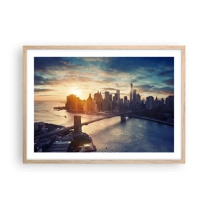 Poster in light oak frame - Monument to the Culture of the West - 70x50 cm