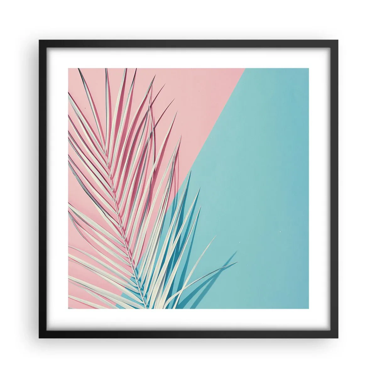 Poster in black frame - Tropical impression - 50x50 cm
