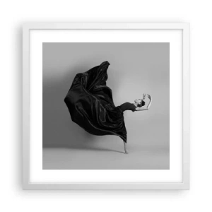 Poster in white frmae - On the Wings of Music - 40x40 cm