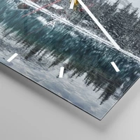 Clock face with lines