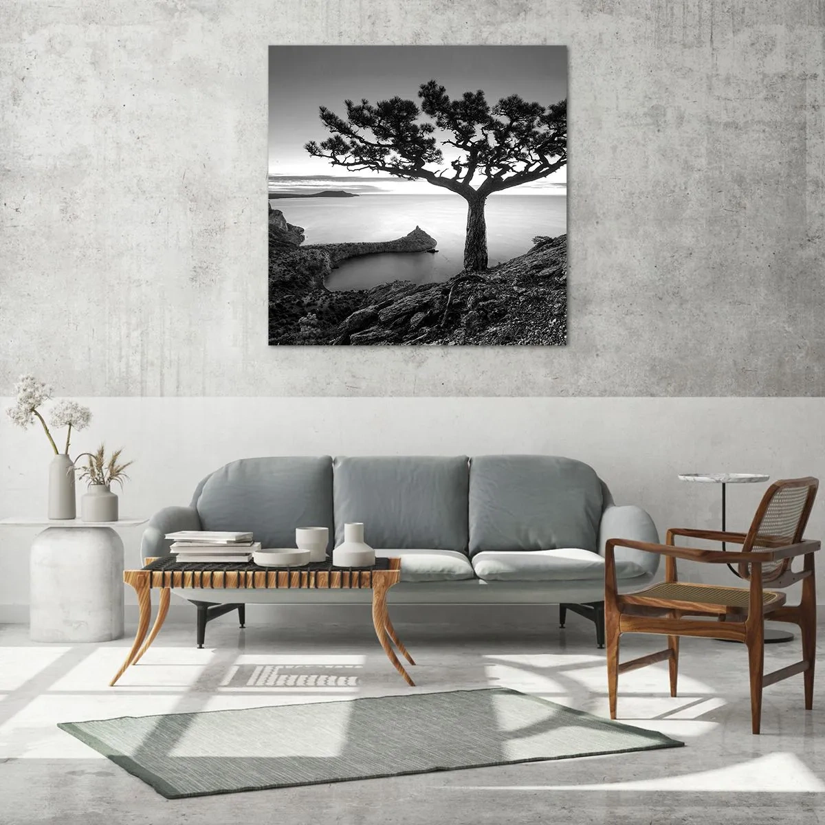 Glass picture - Quiet All Around - 70x70 cm