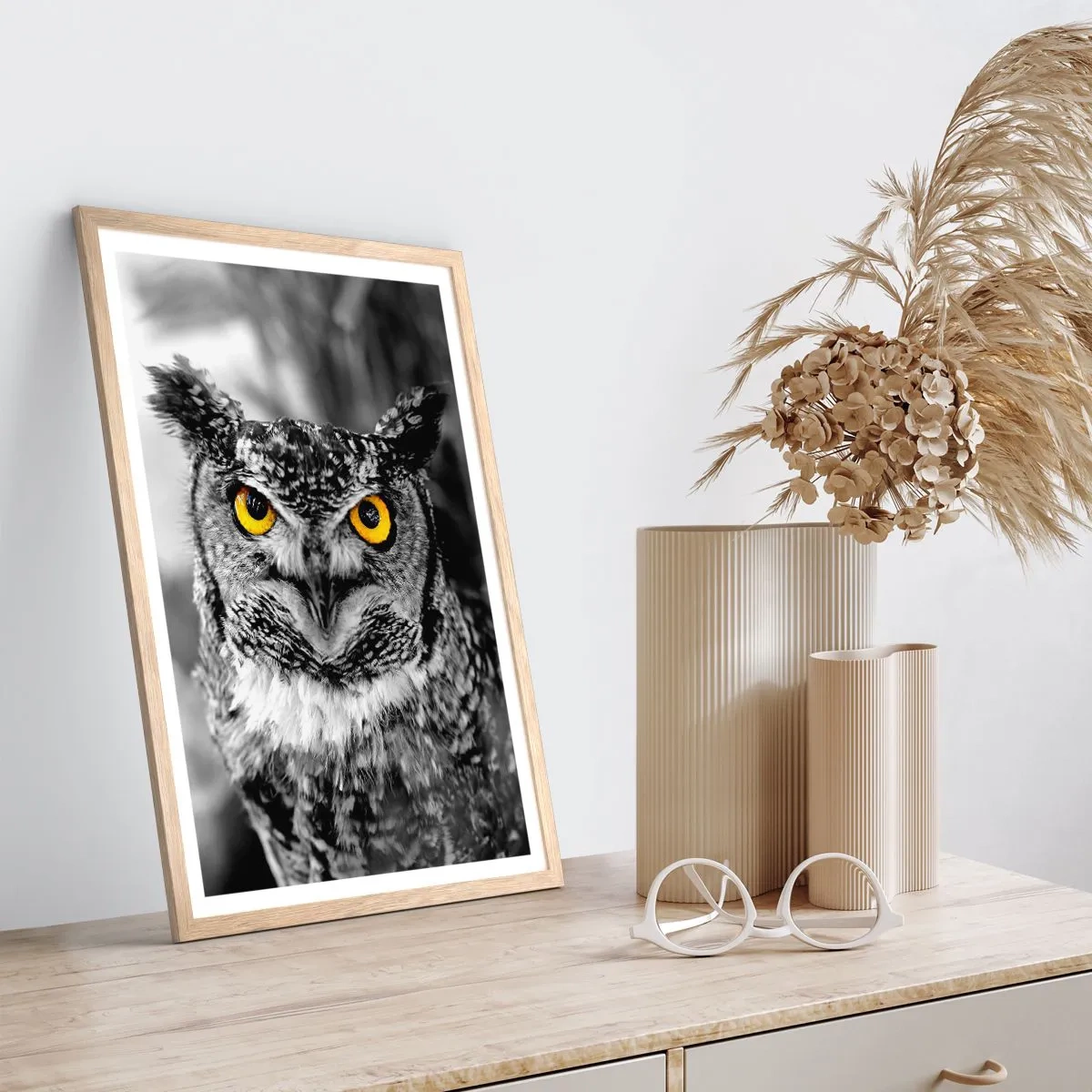 Poster in light oak frame - Nothing Can Hide - 61x91 cm