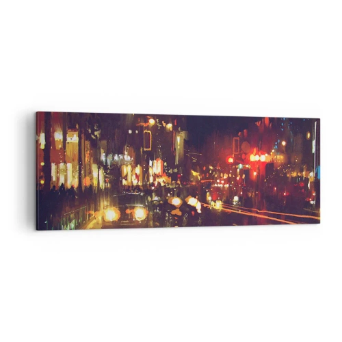 Canvas picture - Drowned in City Lights - 140x50 cm