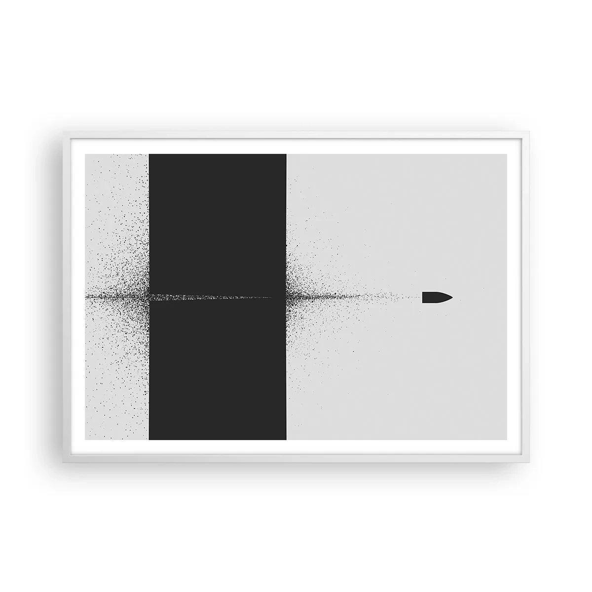 Poster in white frmae - Straight to the Point - 100x70 cm