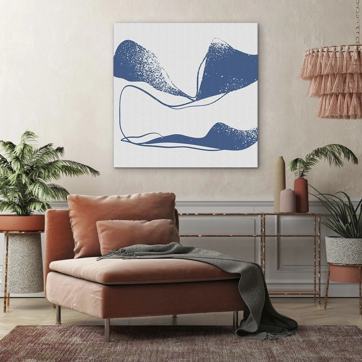 Canvas picture - Abstract with Wings - 60x60 cm