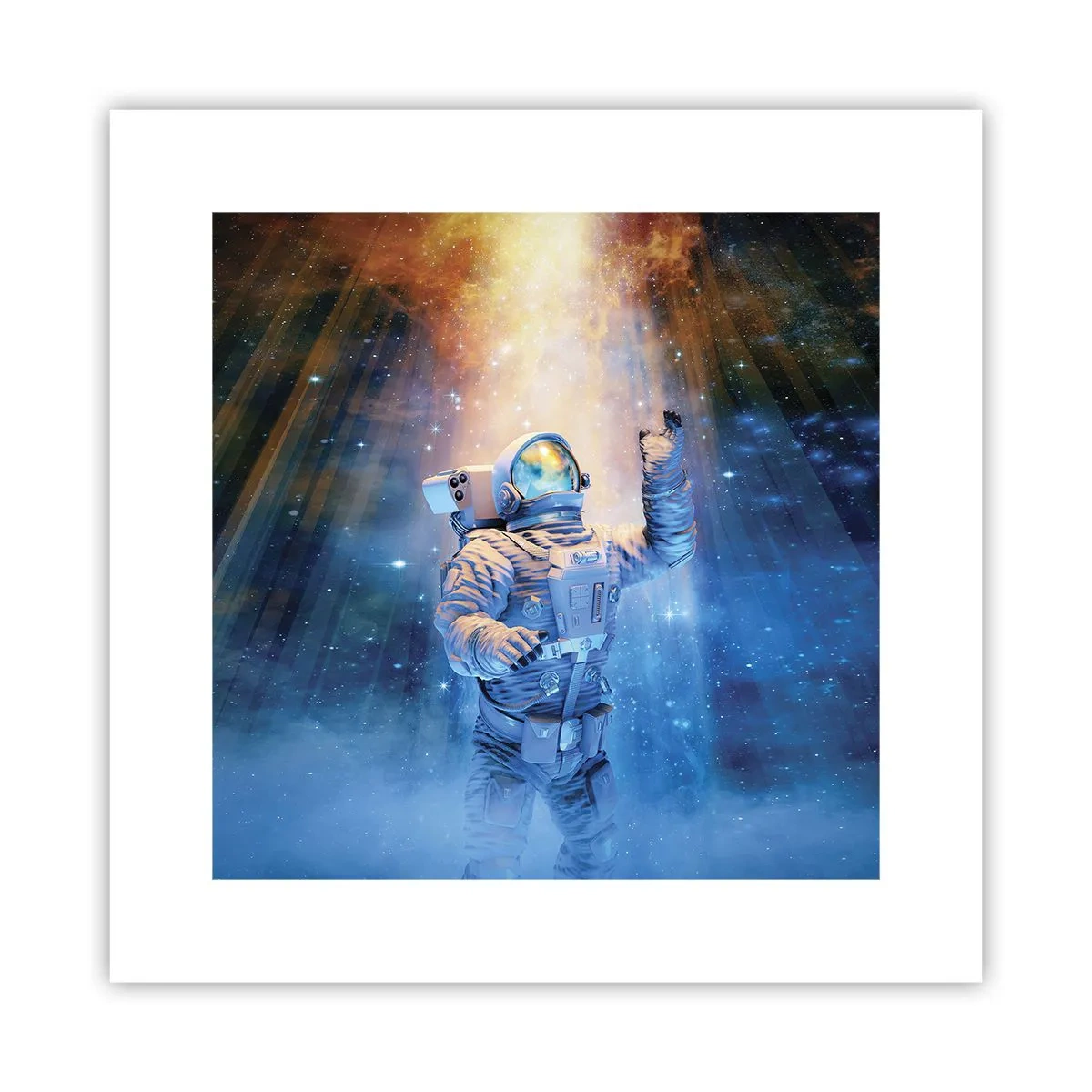 Poster - Finally at the Destination - 30x30 cm