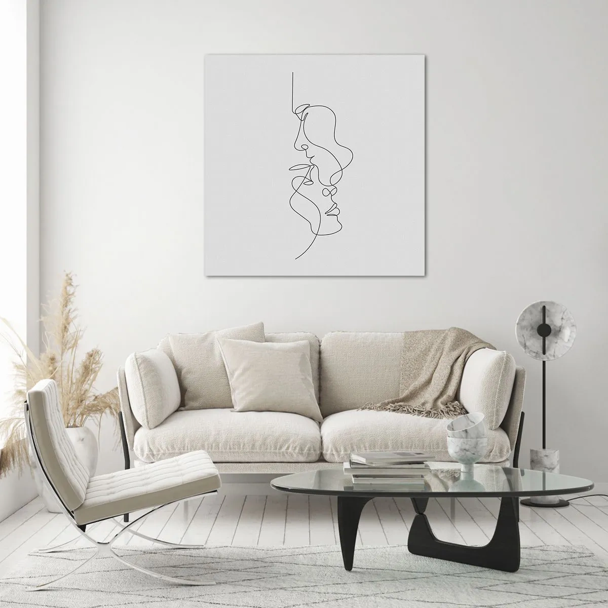 Glass picture - Ardour of Desires - 40x40 cm