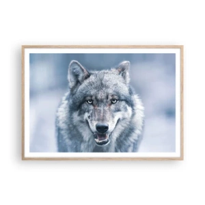 Poster in light oak frame - Will You Take Up the Challenge? - 100x70 cm