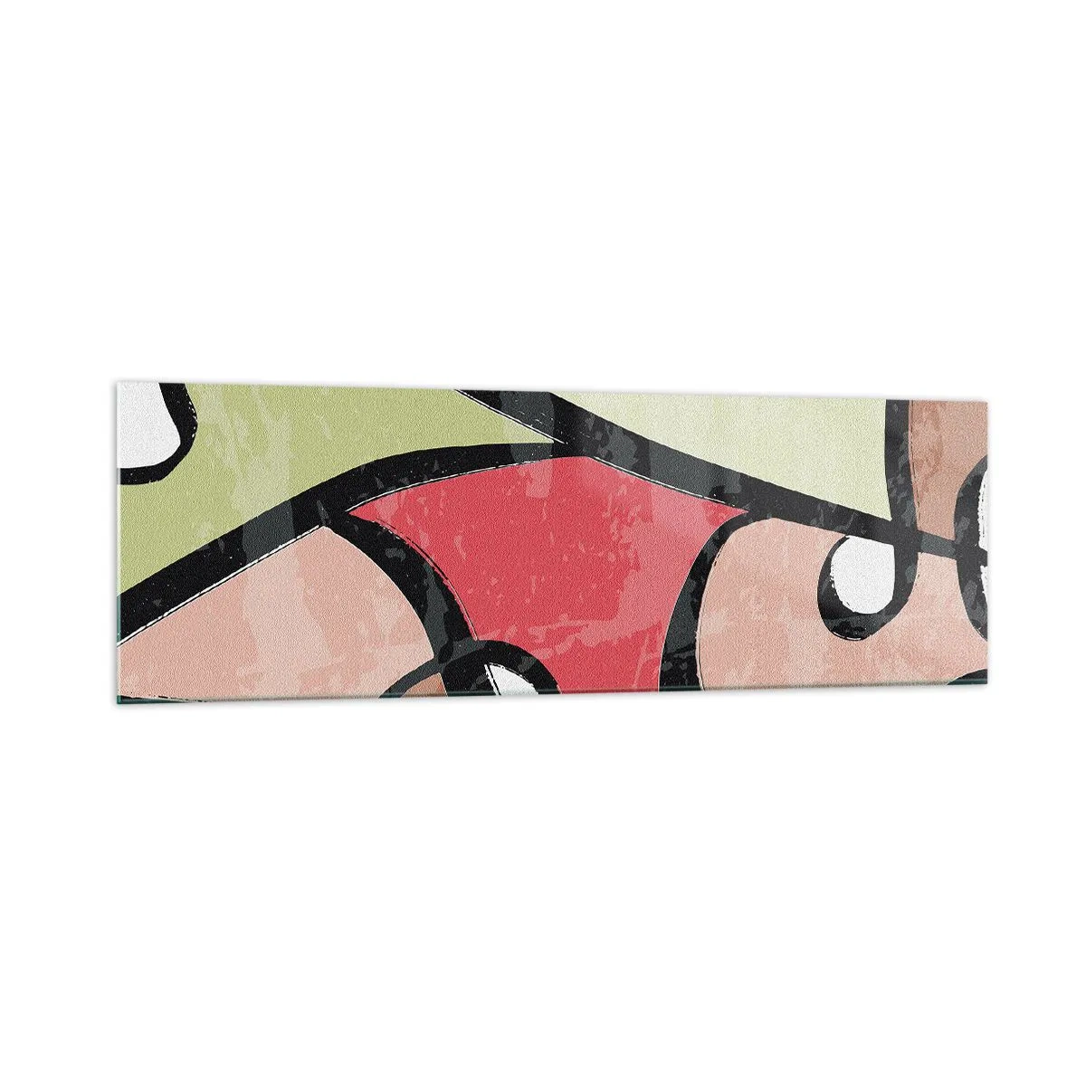 Glass picture - Pirouettes Among Colours - 160x50 cm