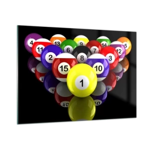 Glass picture - Different Colours of a Game - 100x70 cm