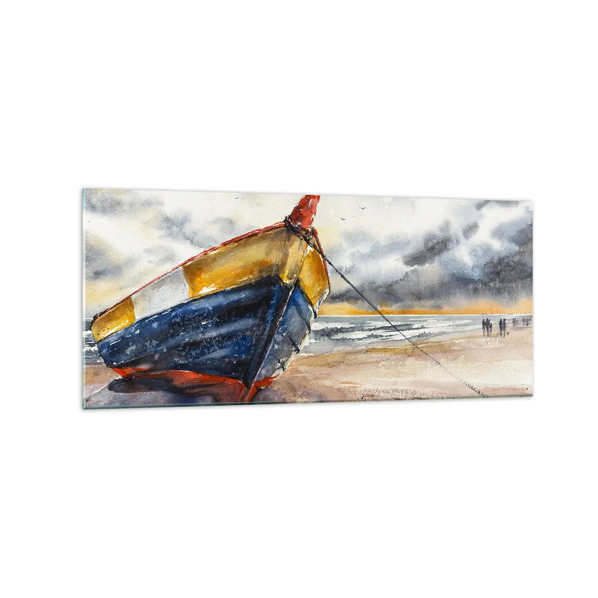 Glass picture - Rest On the Shore - 120x50 cm