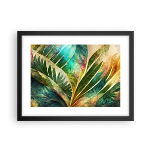 Poster in black frame - Colours of the Tropics - 40x30 cm