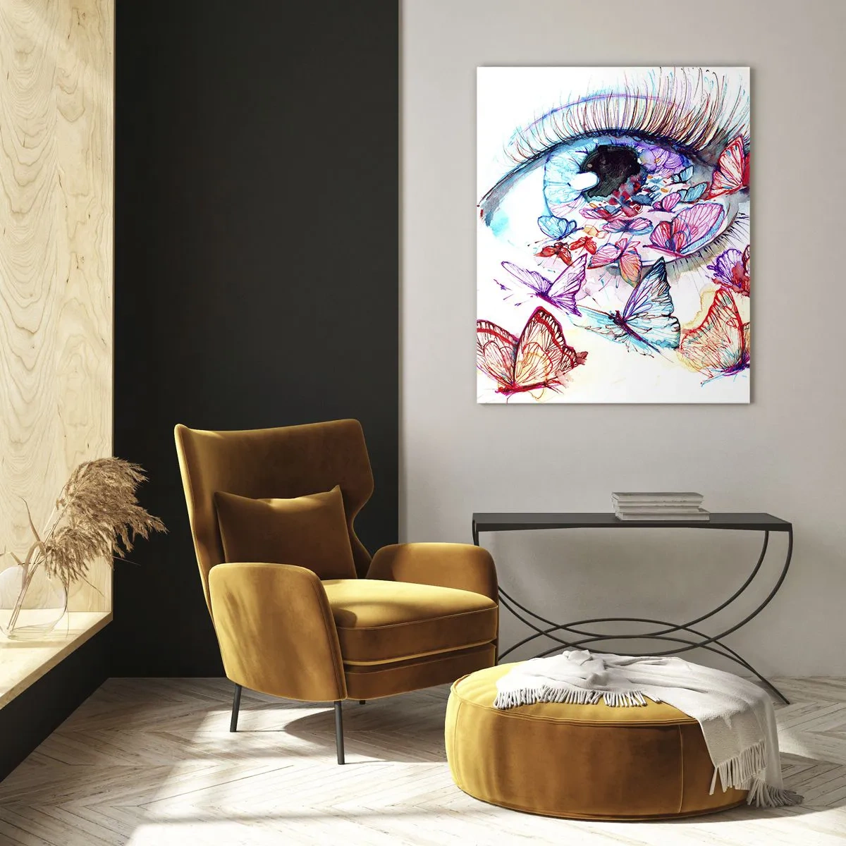 Glass picture - Fairytale Charm of the Eyes - 80x120 cm