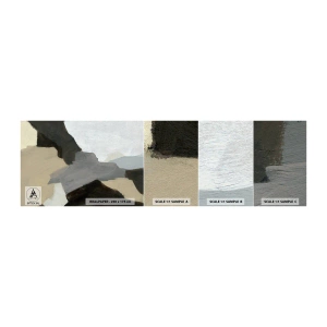 Photo Wallpaper Sample Standard Eco - Abstract: Crossroads of Grey - Abstraction, Piece, Paints - 100x30 cm