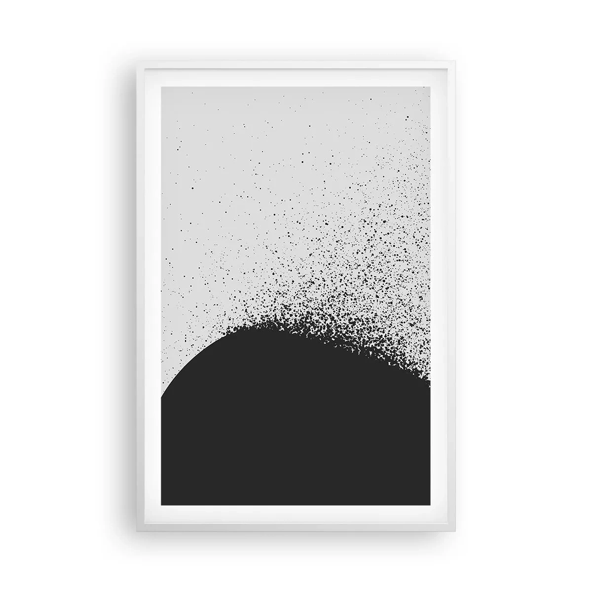 Poster in white frmae - Movement of Particles - 61x91 cm