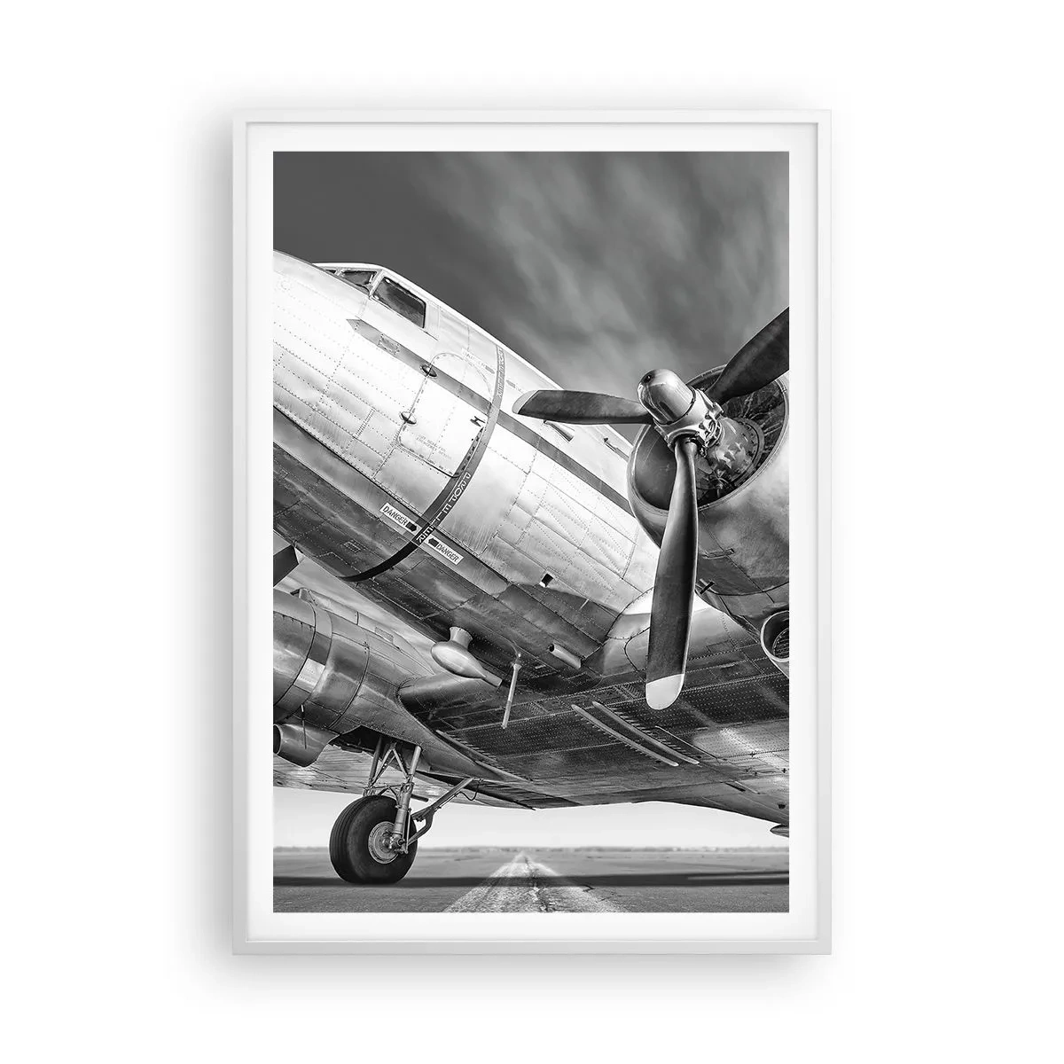Poster in white frmae - Always Ready to Fly - 70x100 cm