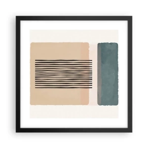 Poster in black frame - All in Order - 40x40 cm