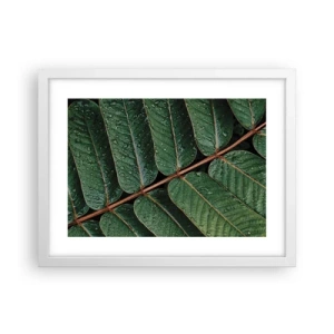 Poster in white frmae - In Green Rhythm - 40x30 cm