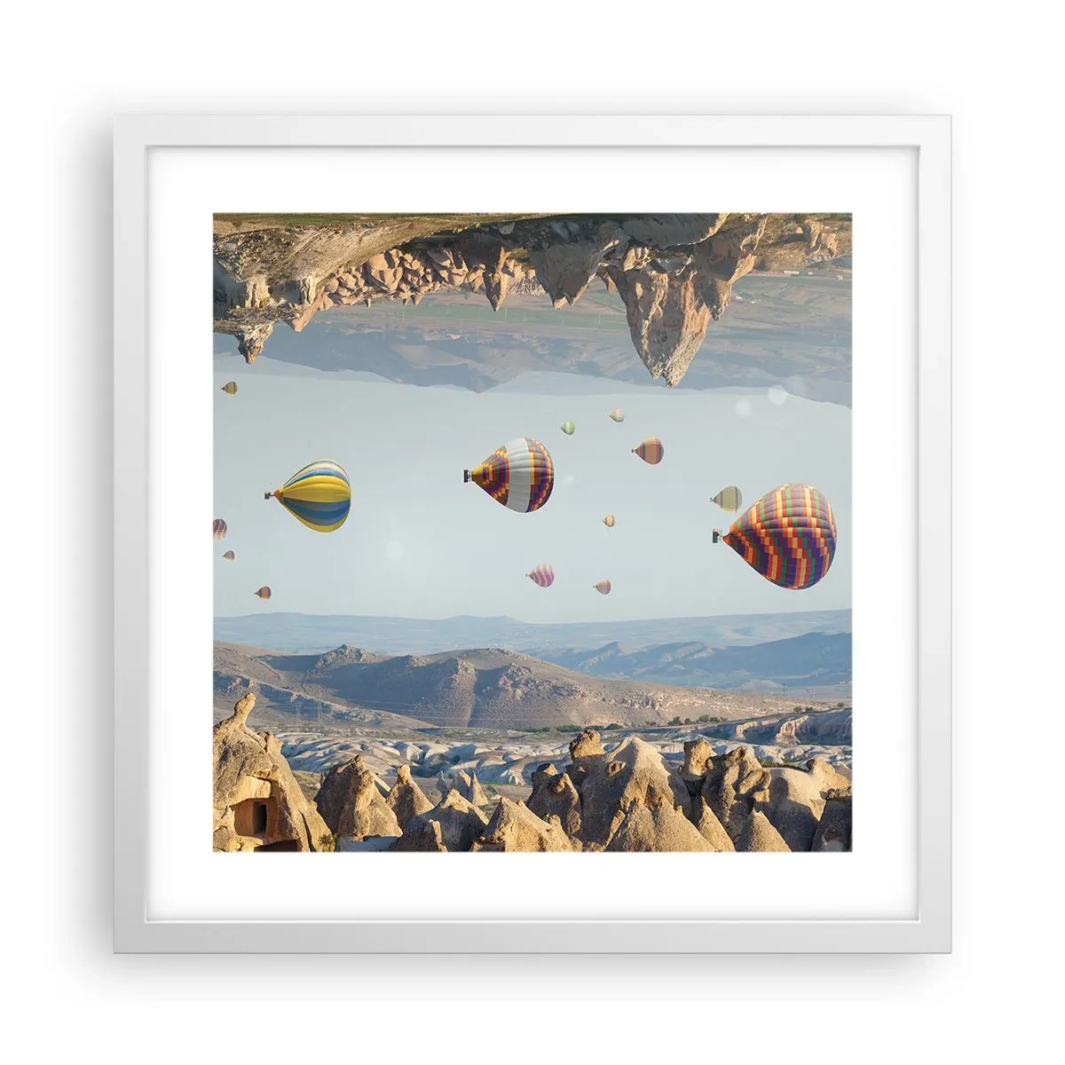 Poster in white frmae - Here Everything Is Possible - 40x40 cm