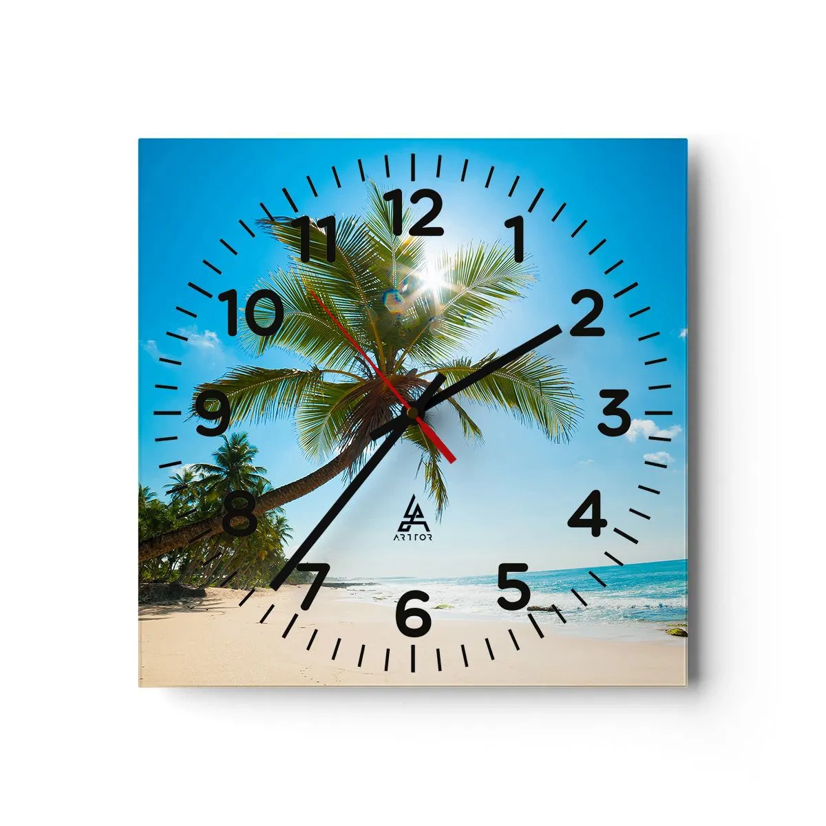 Wall clock - Clock on glass - Do Not Show to Anyone - 40x40 cm