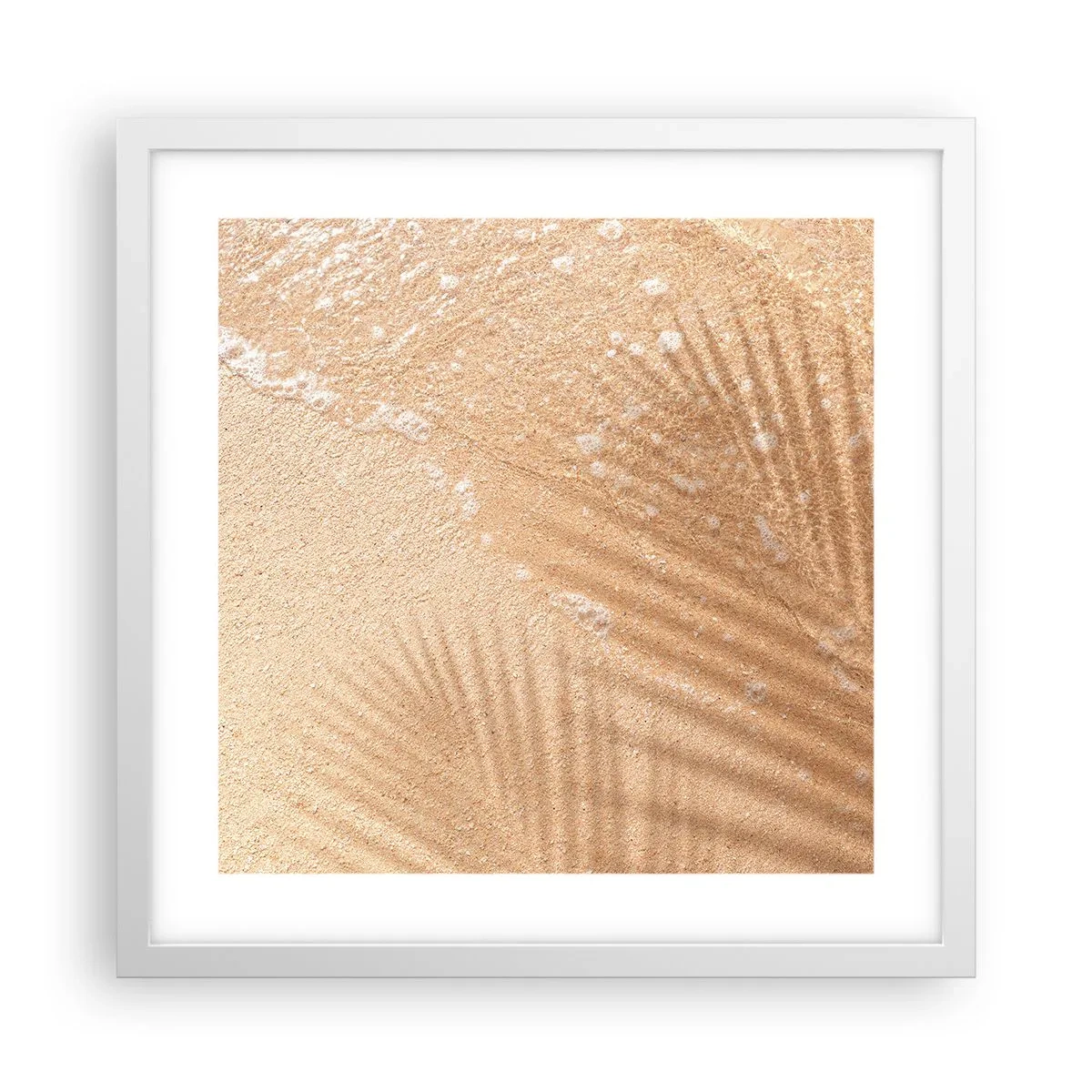 Poster in white frmae - Shadow of a Hot Summer - 40x40 cm