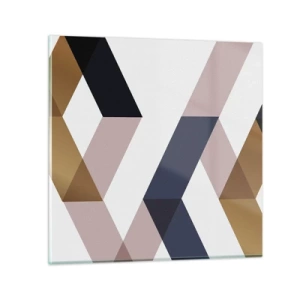 Glass picture - Planes and Angles - 40x40 cm