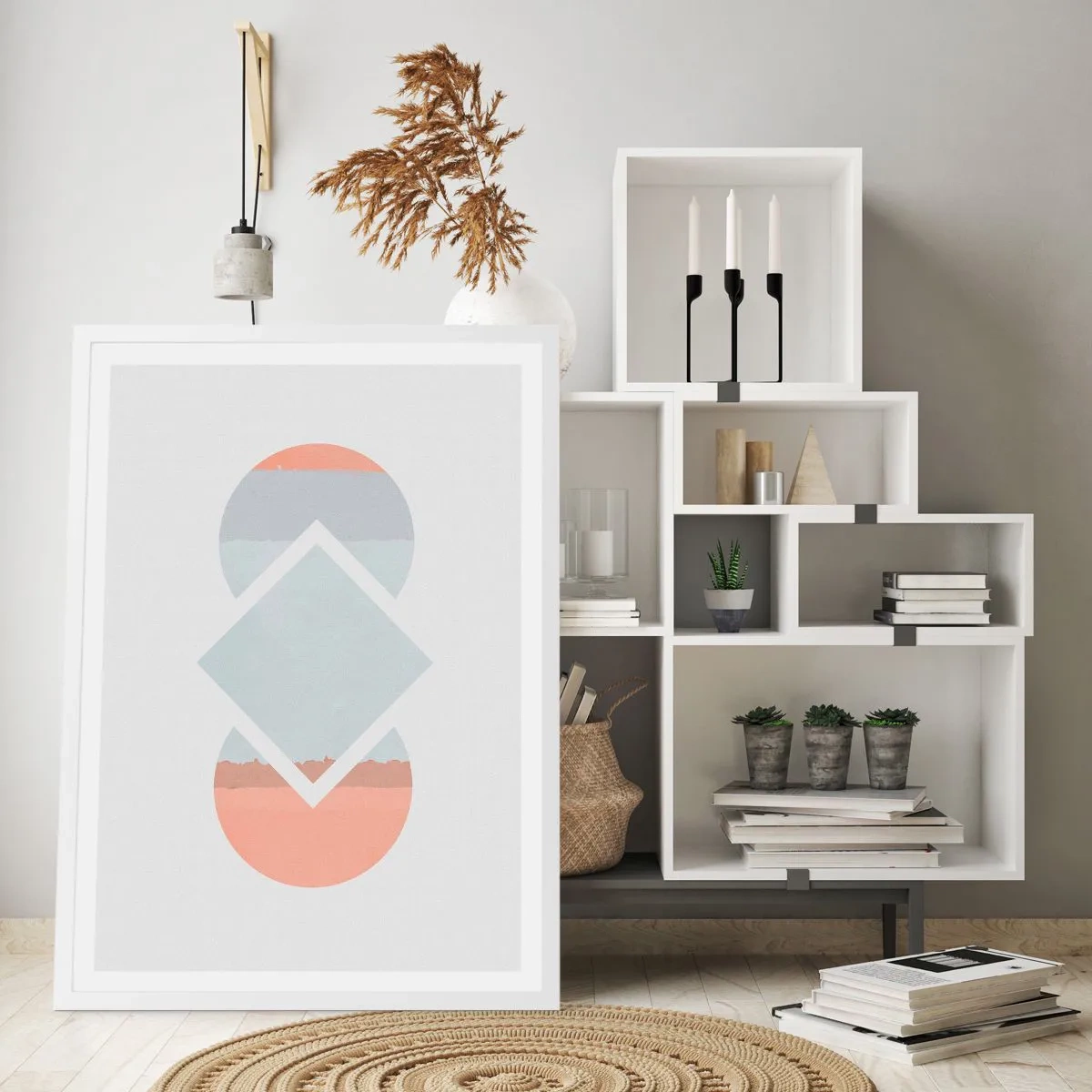 Poster in white frmae - Situation Is Clear - 40x50 cm