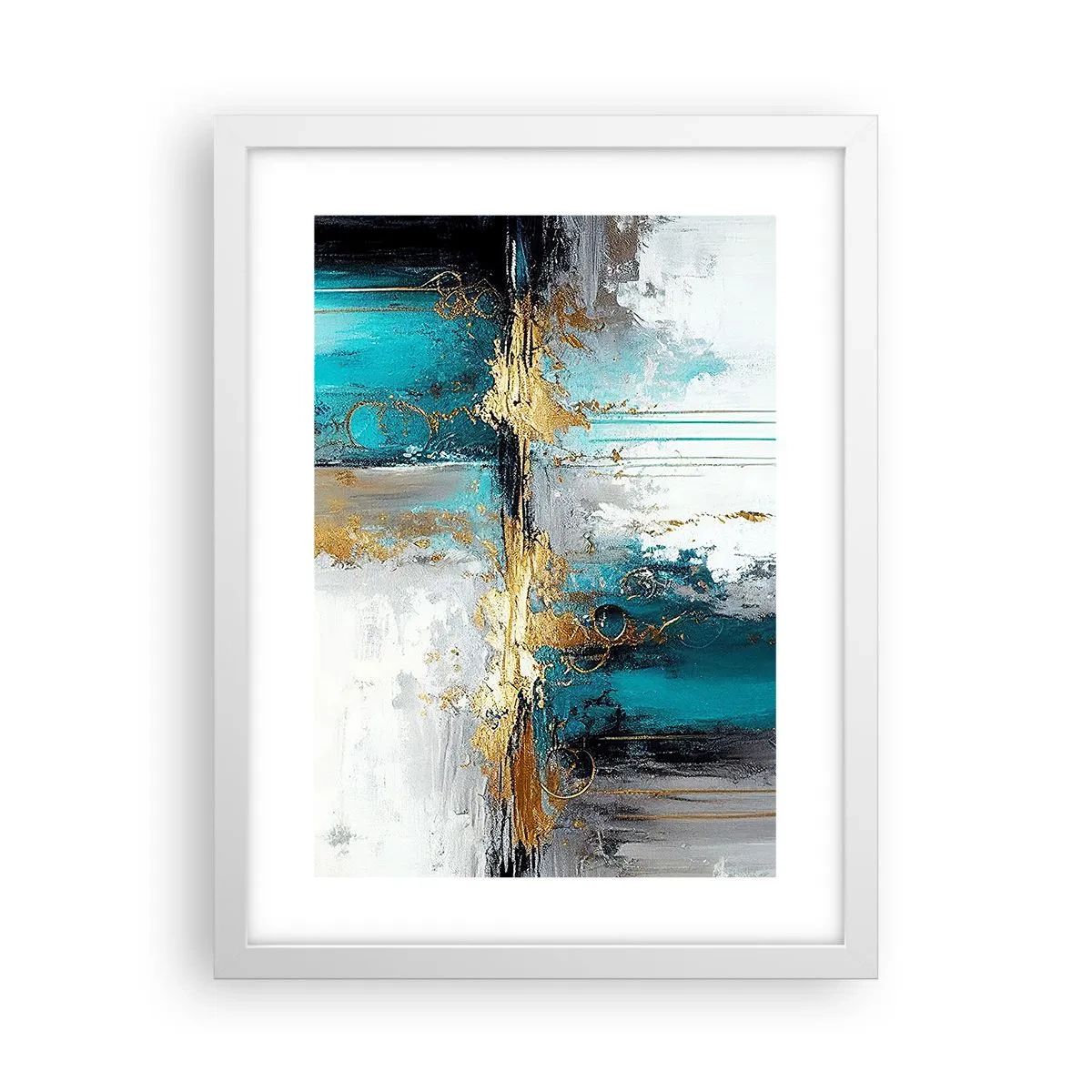 Poster in white frmae - Everything Flows - 30x40 cm