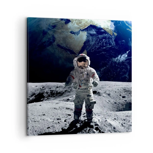 Canvas picture - Greetings from the Moon - 50x50 cm