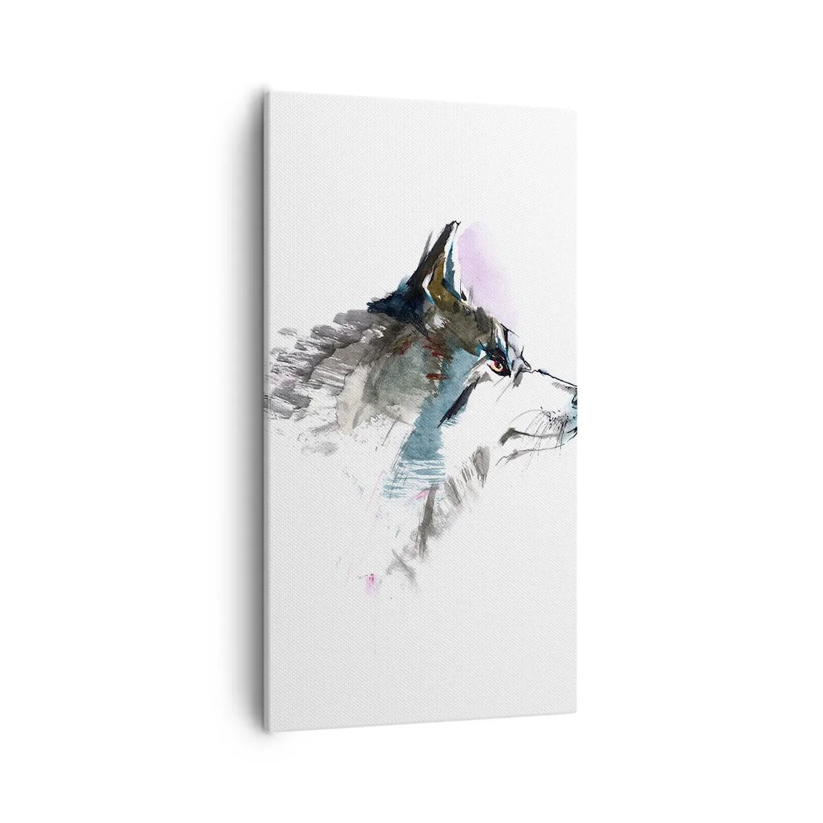 Canvas picture - Here Comes a Wolf - 55x100 cm