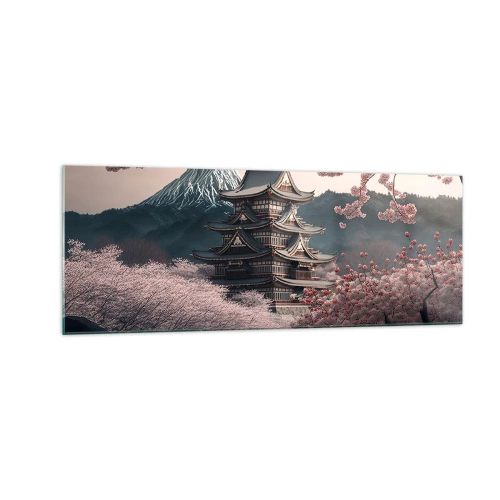 Glass picture - Land of Cherry Blossoms - 140x50 cm